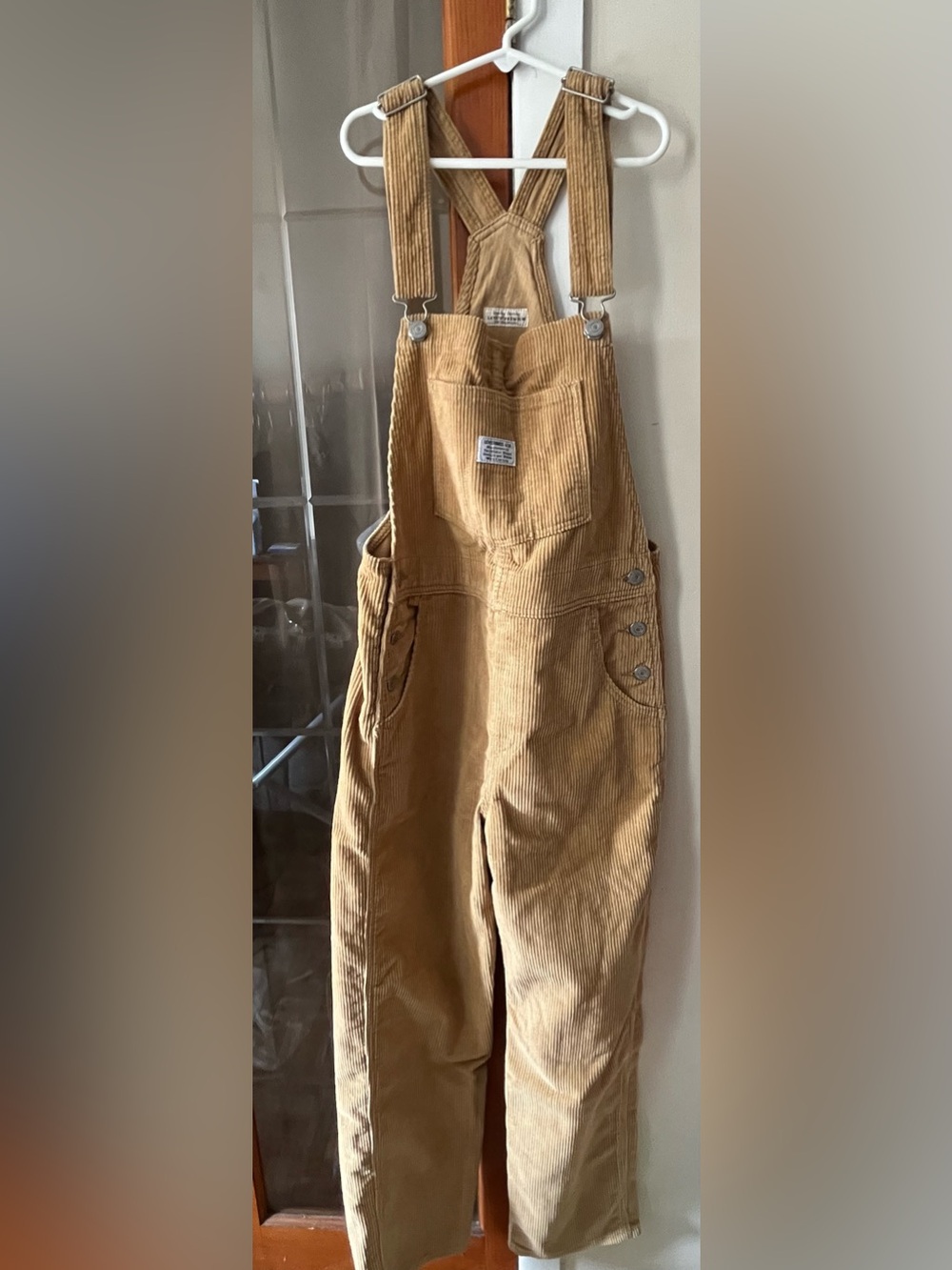 Levi's Corduroy Overalls in Mustard